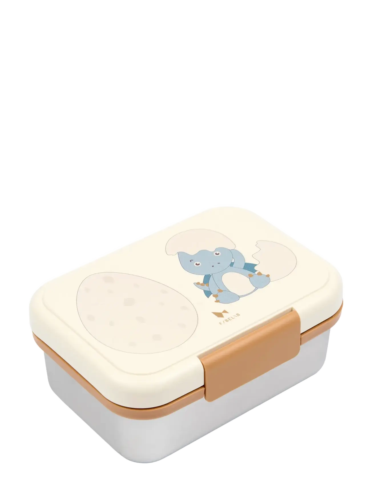 Fabelab Lunch Box - Dinoland Blue - Toidukarbid - SEEDPEARL / cream