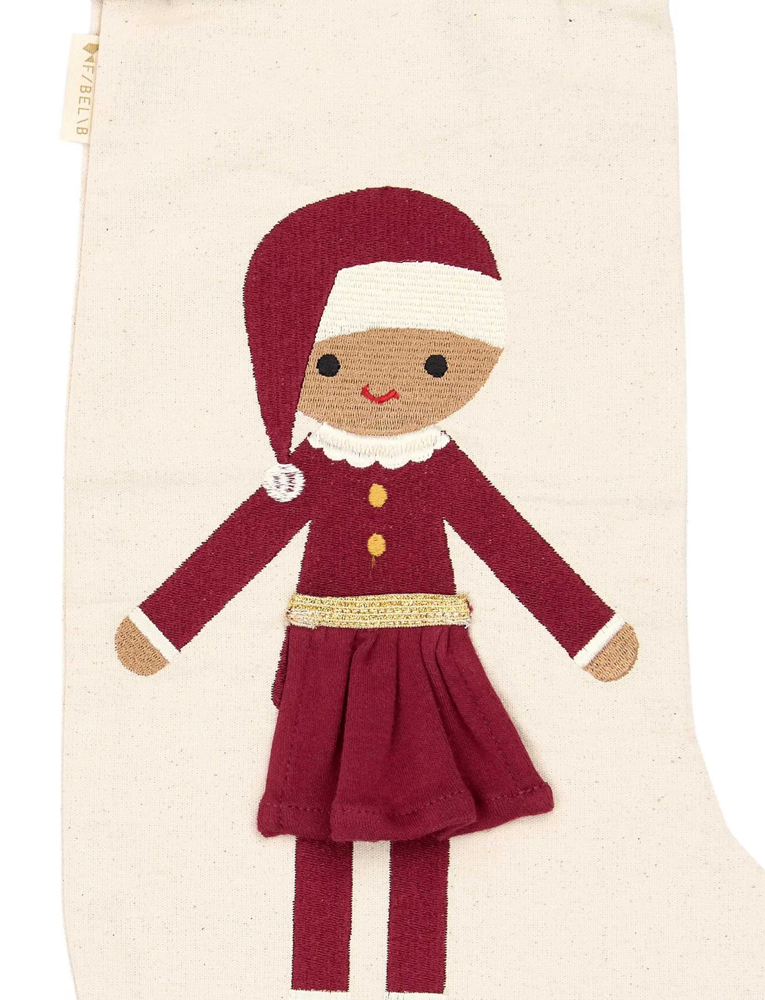 Fabelab - Christmas Stocking - Sand Mrs. Santa - ziemassvētku rotājumi - seedpearl - 2