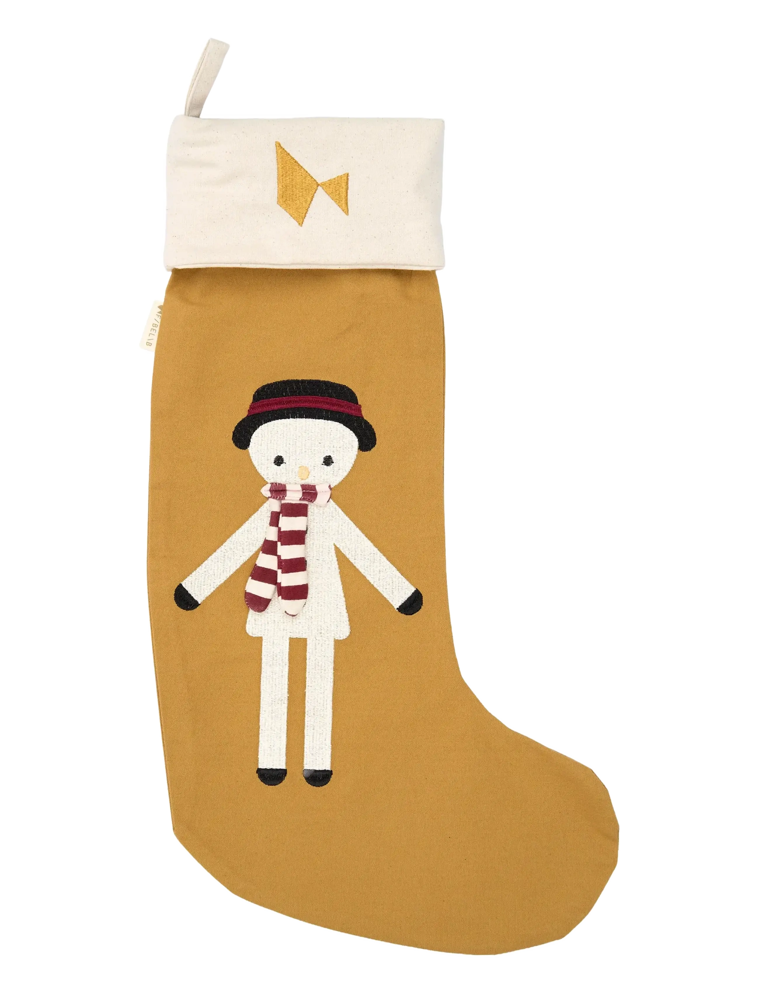 Fabelab Christmas Stocking - Wood Thrush Snowman - Kids home - WOOD THRUSH / brown