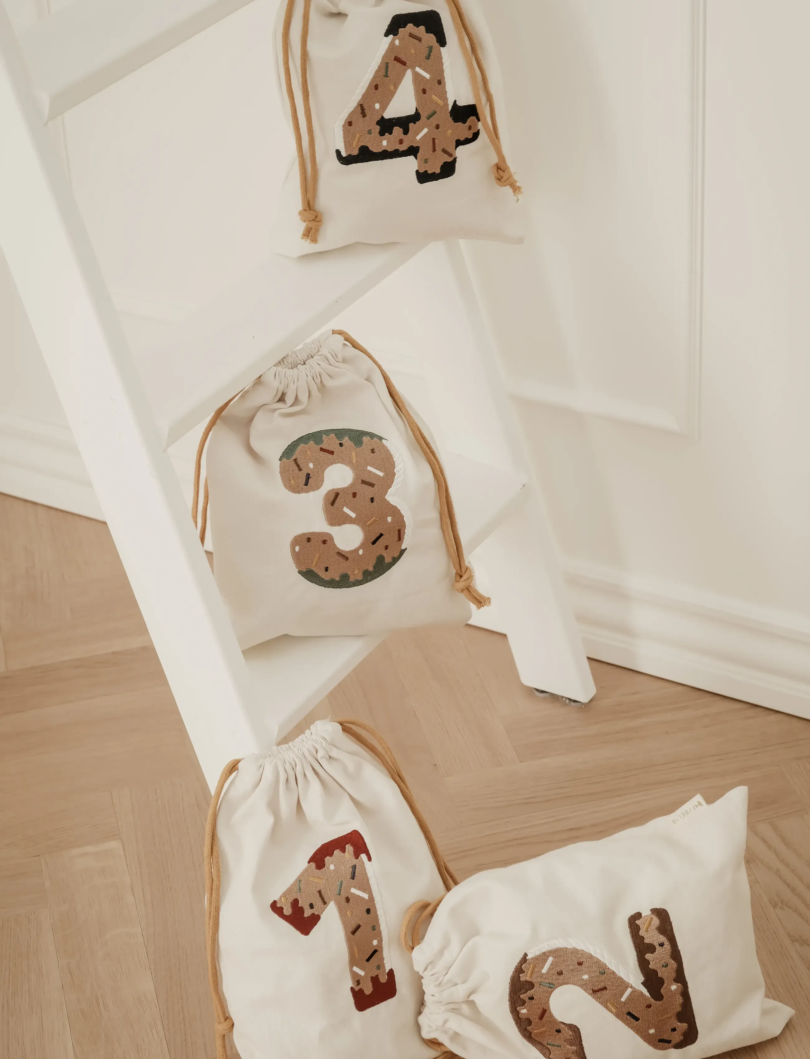 Fabelab Christmas Gift Bags Advent,,,Creme Gr.ONE SIZE