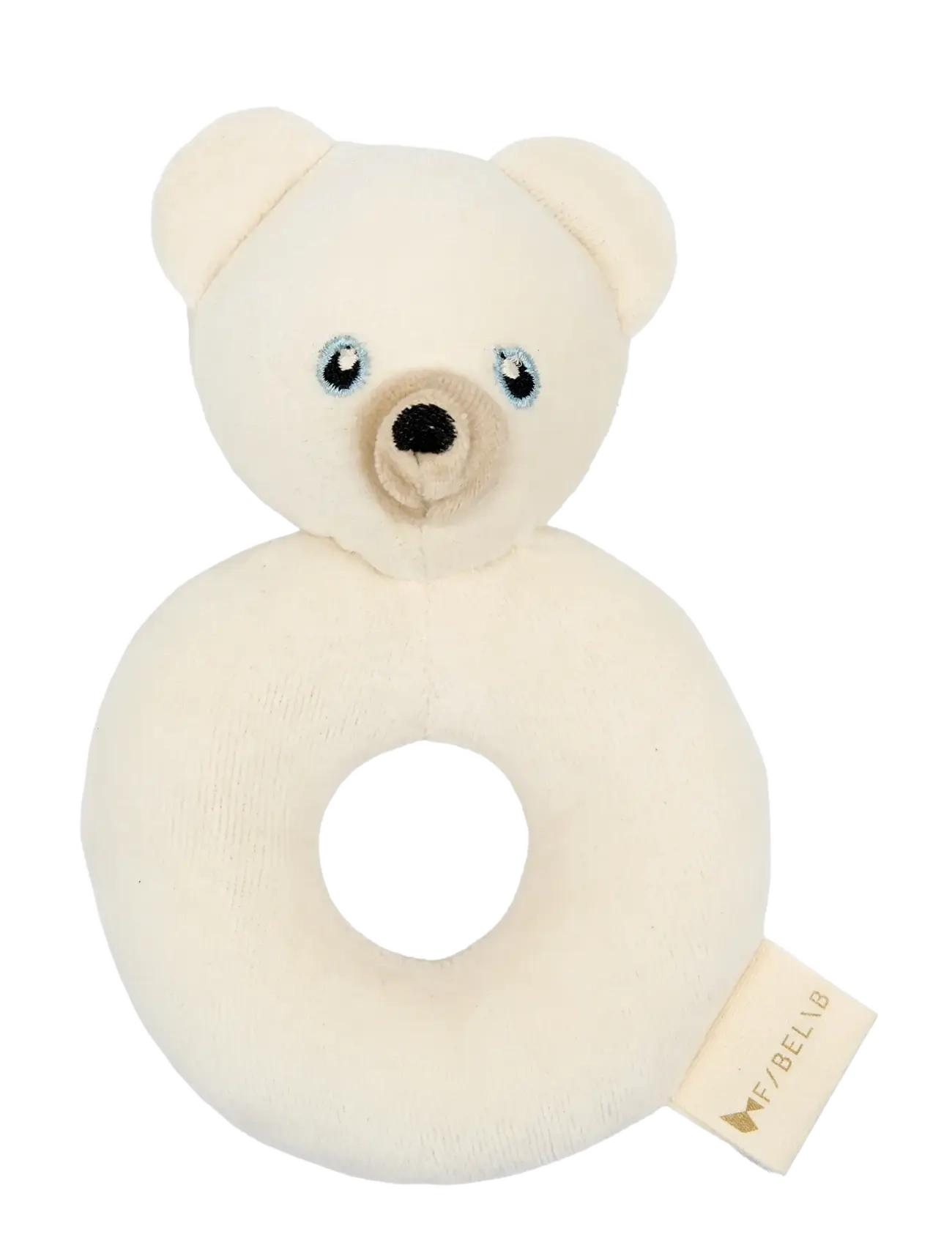 Fabelab Rattle - Polar Bear - Spielzeug - SEEDPEARL / cream