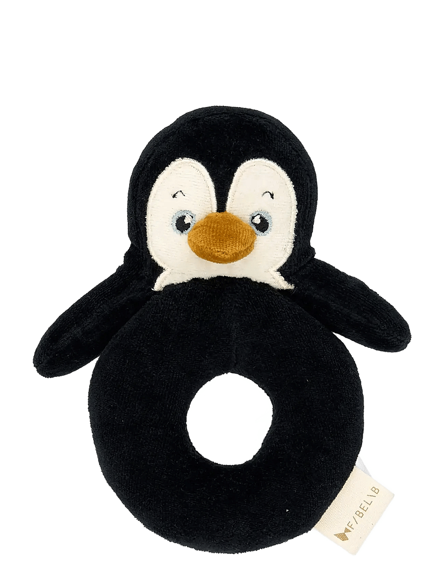 Fabelab - Rattle - Penguin - black beauty - 0
