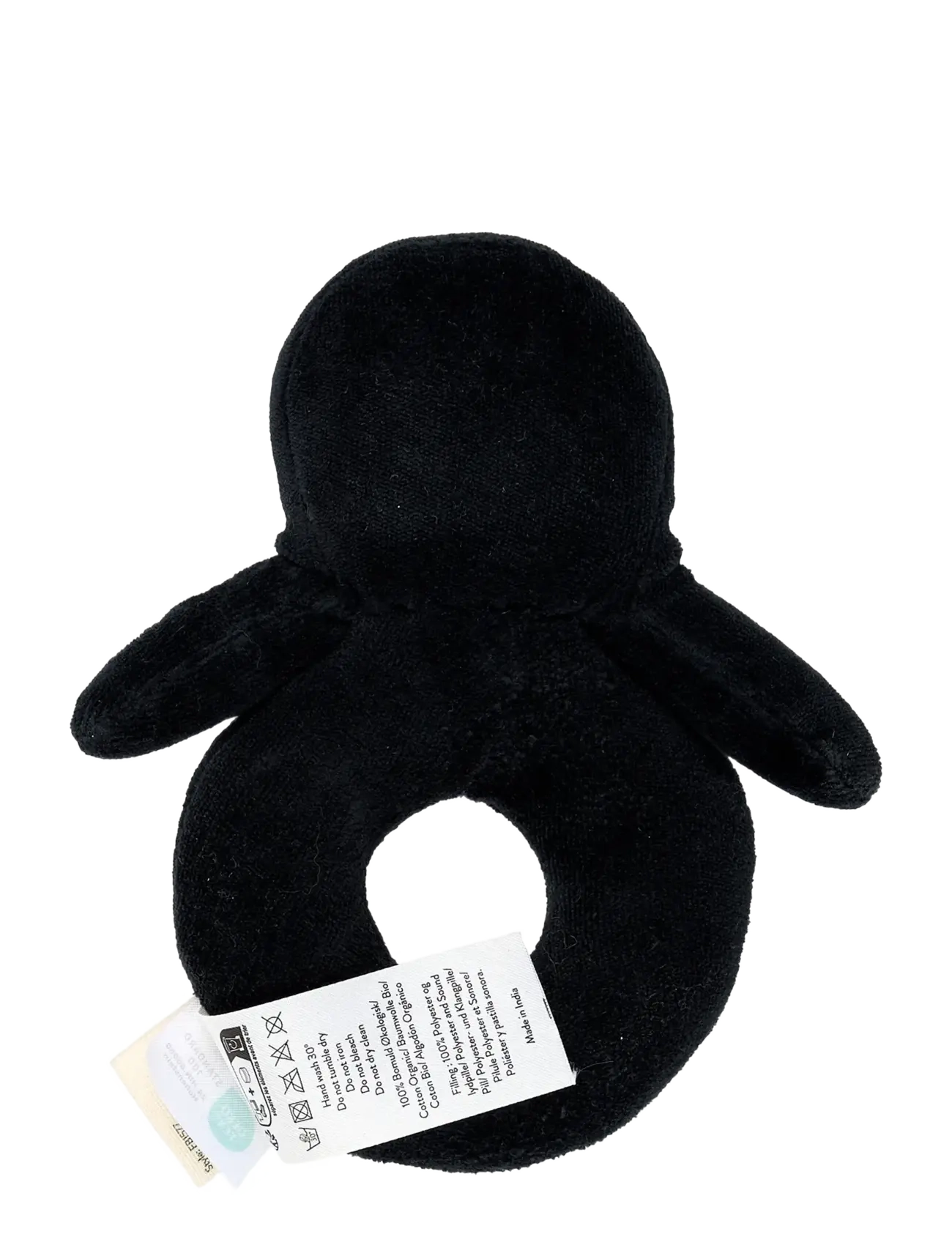 Fabelab - Rattle - Penguin - black beauty - 1