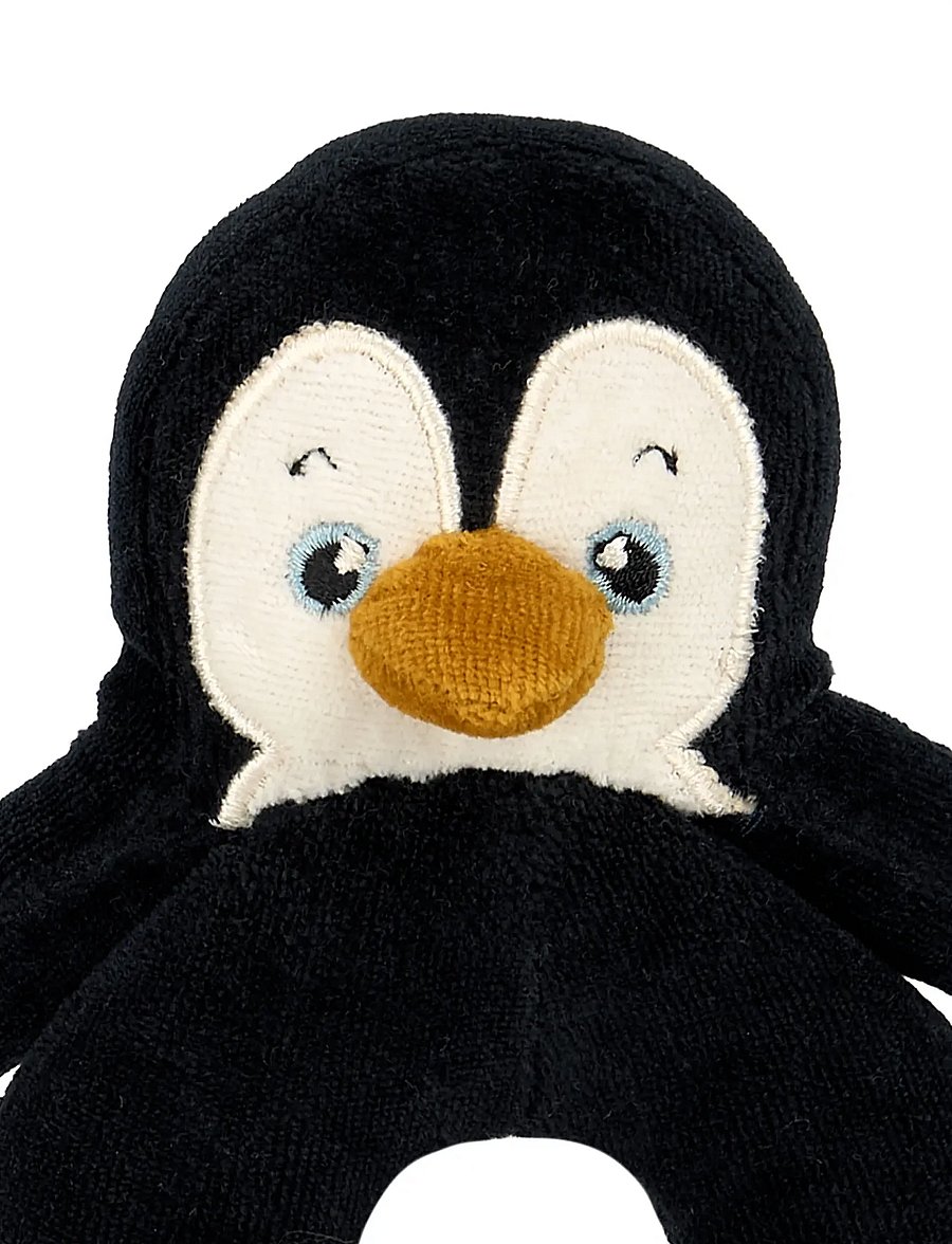 Fabelab - Rattle - Penguin - black beauty - 2