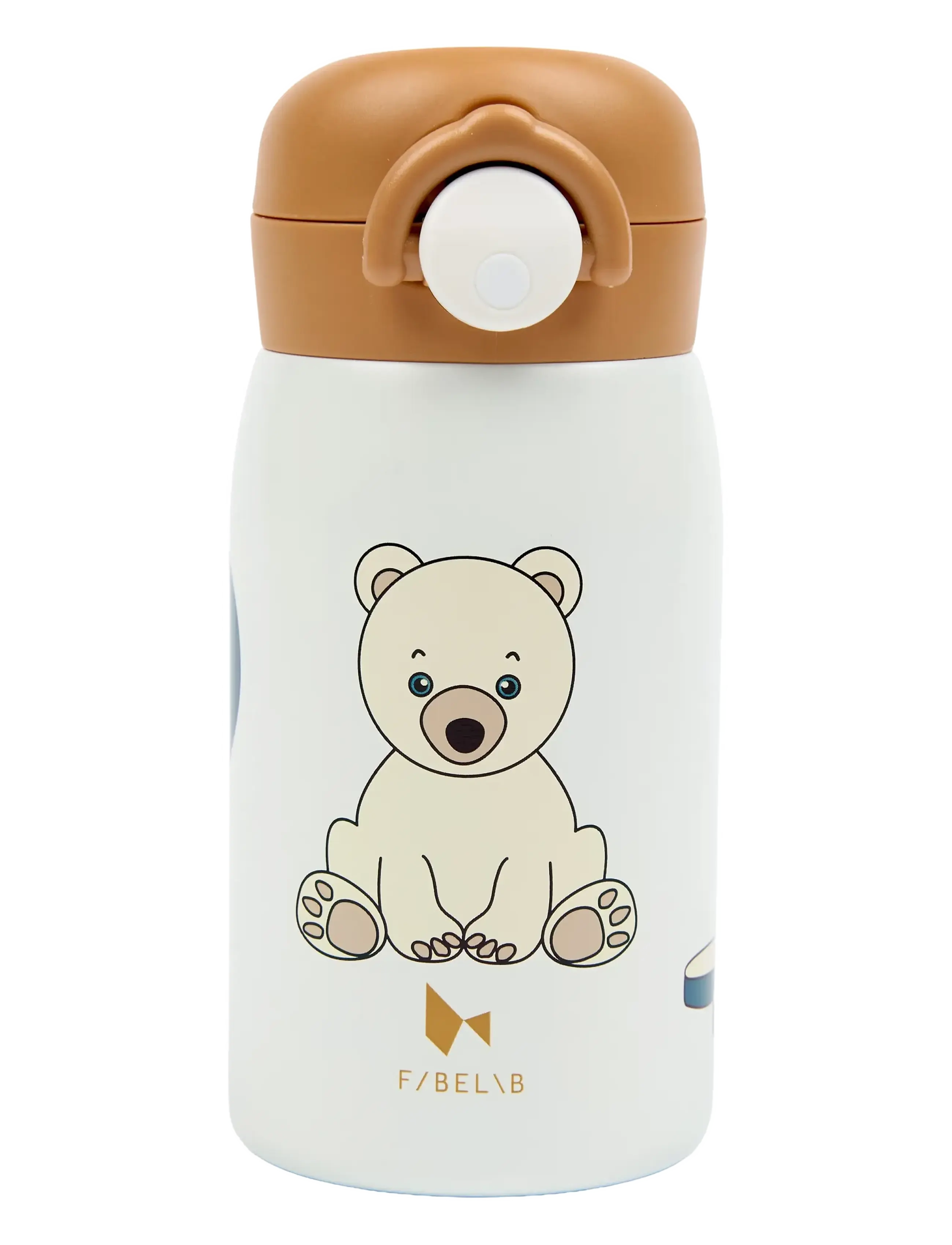 Fabelab Water Bottle - Small - Polar Bear - Uus - WHISPER WHITE / white