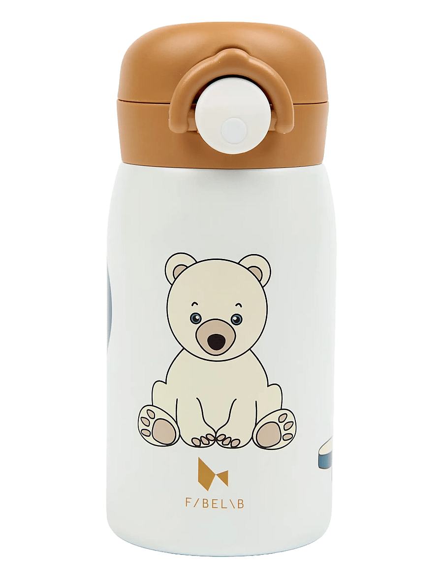 Fabelab - Water Bottle - Small - Polar Bear - veepudelid - whisper white - 1