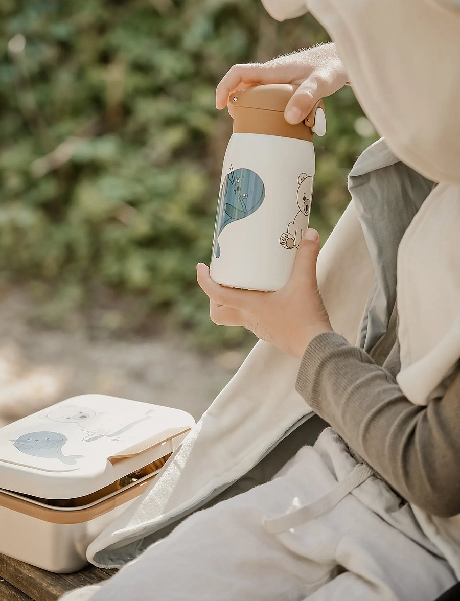 Fabelab - Water Bottle - Small - Polar Bear - veepudelid - whisper white - 0