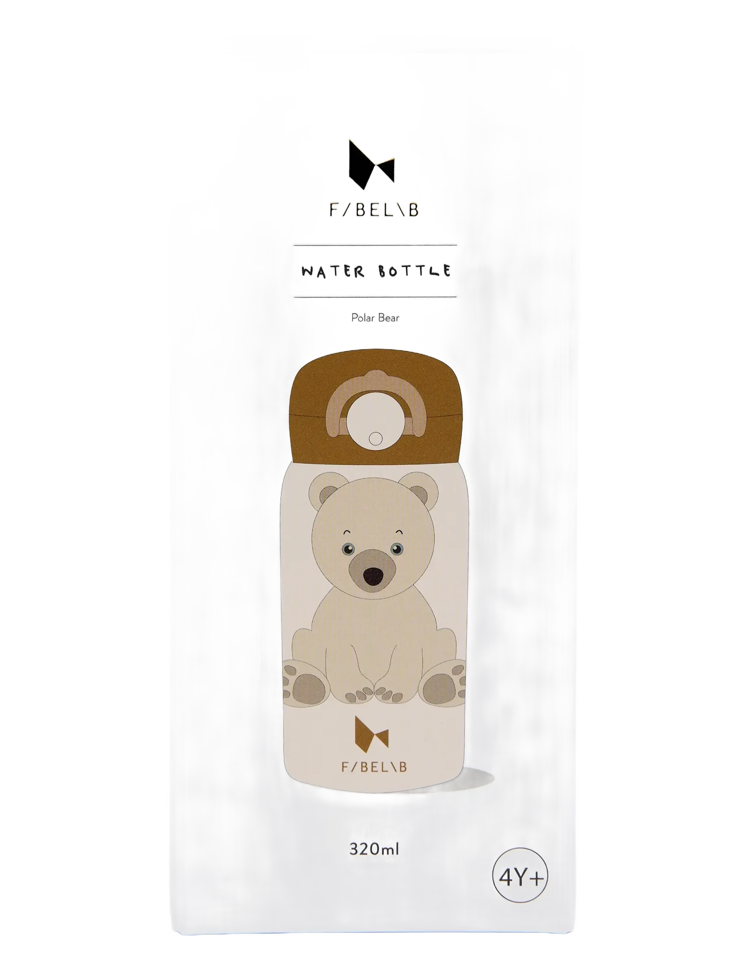 Fabelab - Water Bottle - Small - Polar Bear - veepudelid - whisper white - 3