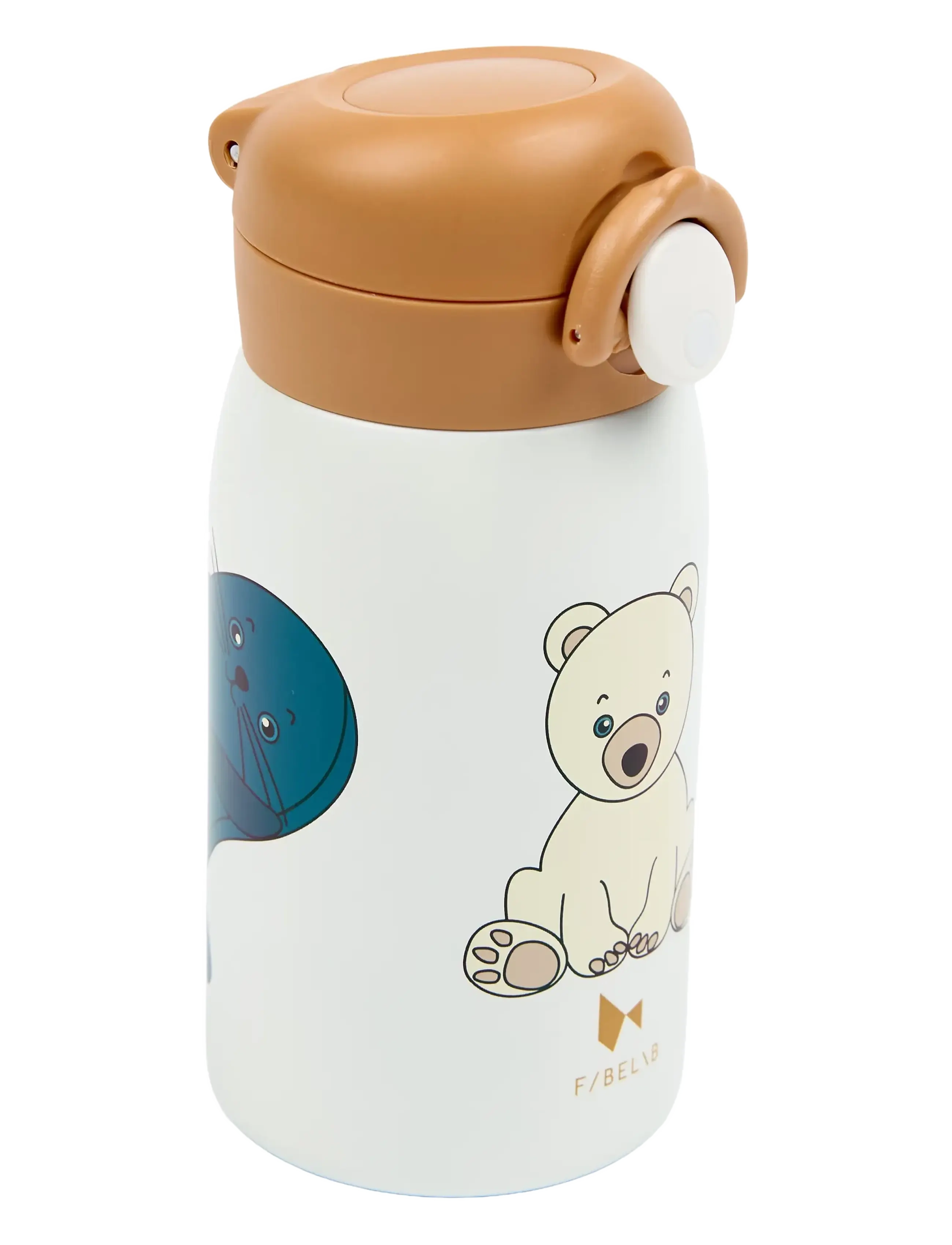 Fabelab - Water Bottle - Small - Polar Bear - veepudelid - whisper white - 4