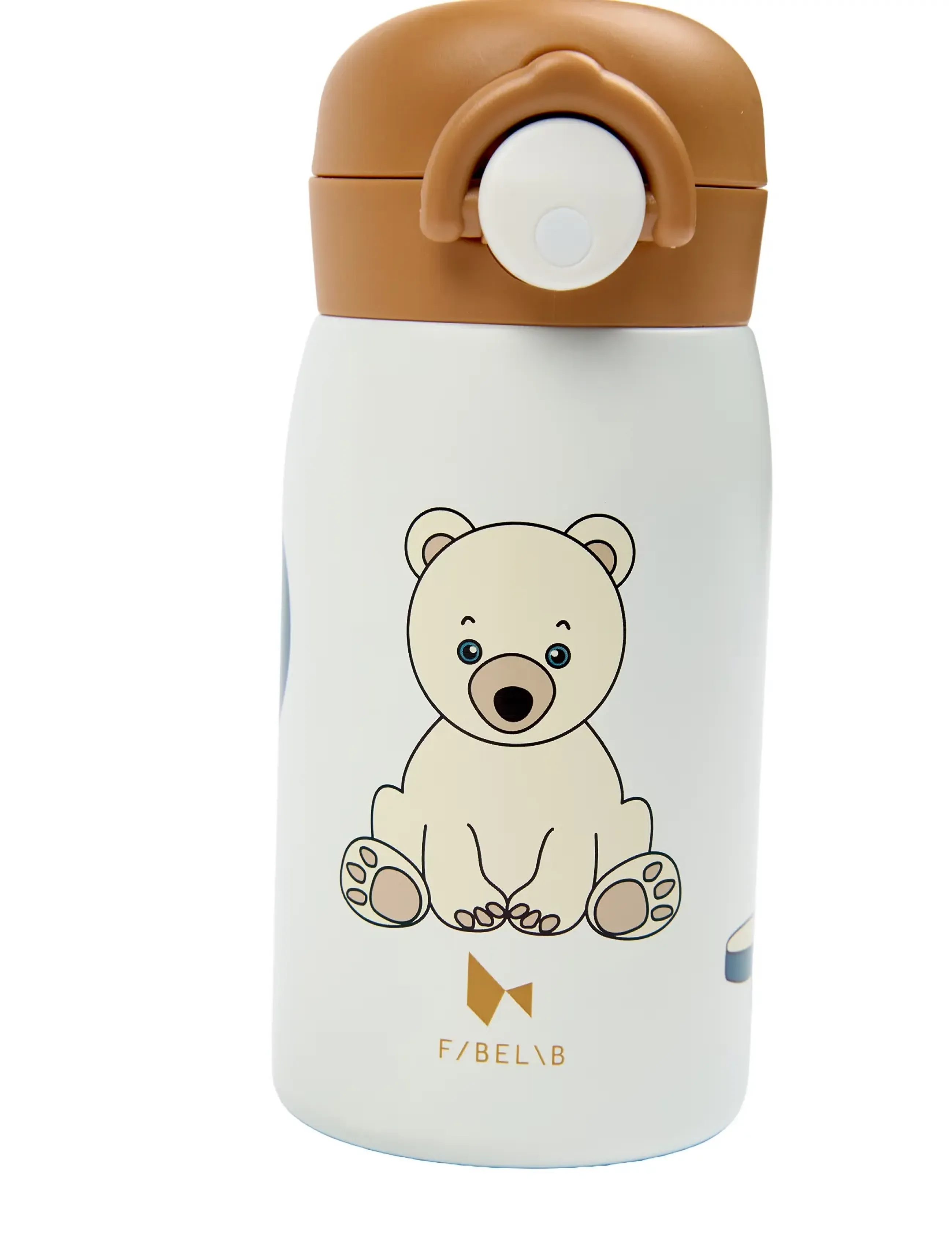 Fabelab - Water Bottle - Small - Polar Bear - veepudelid - whisper white - 5