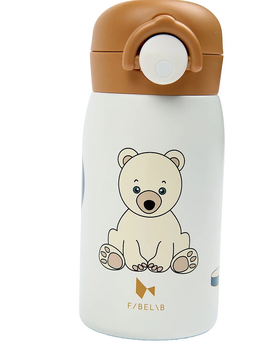 Fabelab - Water Bottle - Small - Polar Bear - veepudelid - whisper white - 5