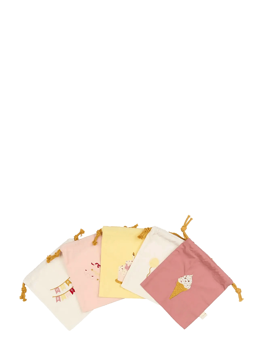 Fabelab - Gift Bags 5-pack - Rose Mix - kandekotid ja väikesed kotid - ash rose - 1