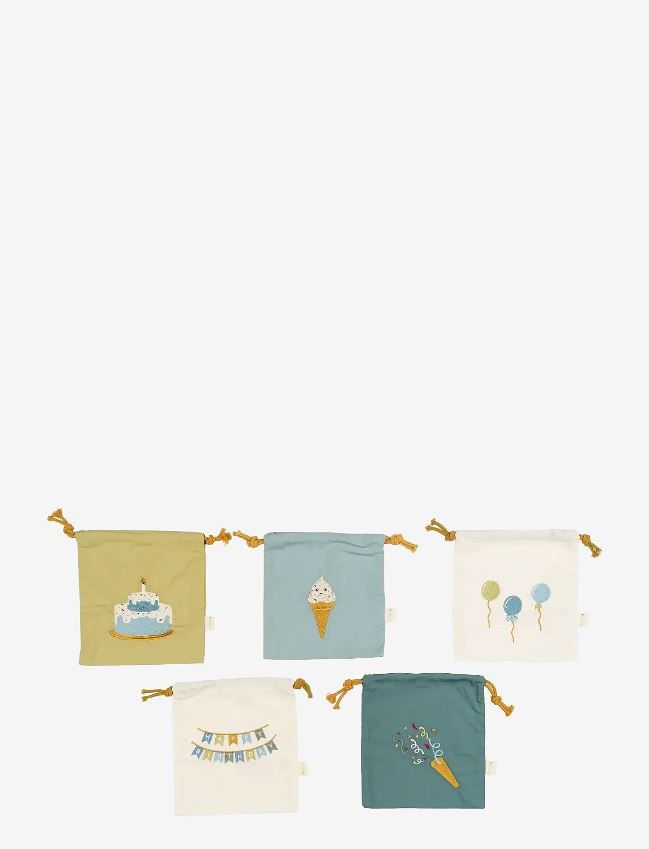 Fabelab Gift Bags 5-Pack - Blue Mix - Blue - ONE SIZE