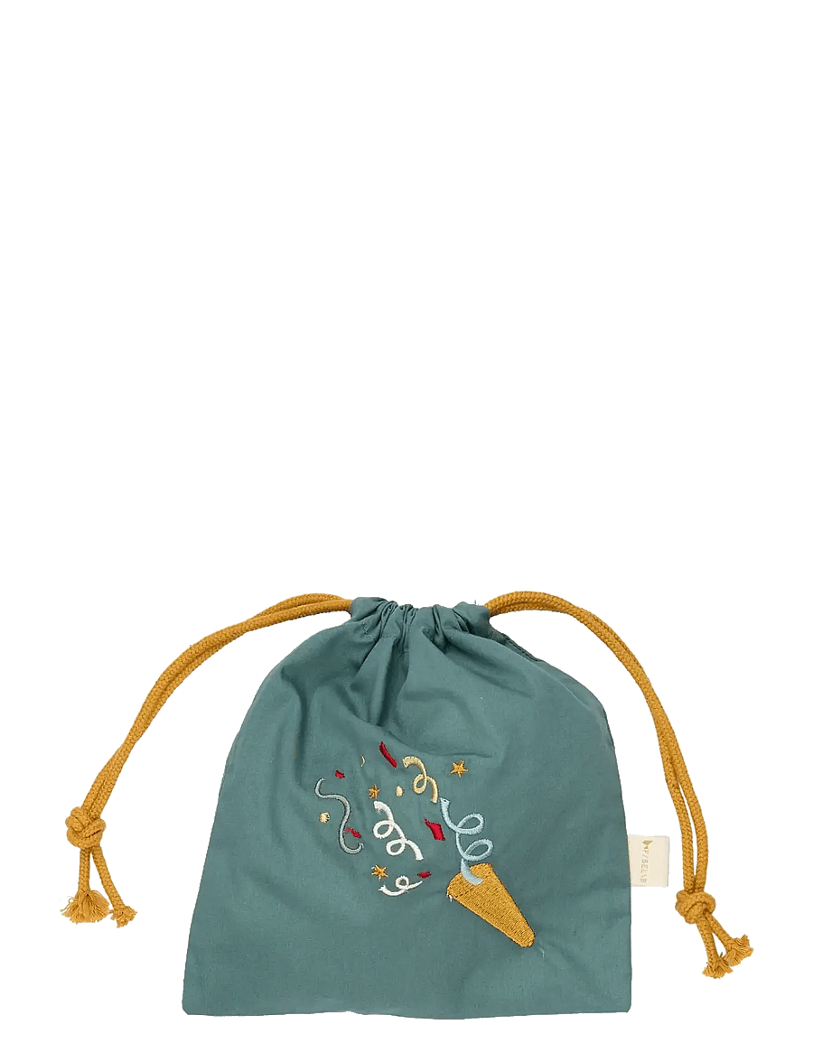 Fabelab - Gift Bags 5-pack - Blue Mix - kandekotid ja väikesed kotid - slate - 1