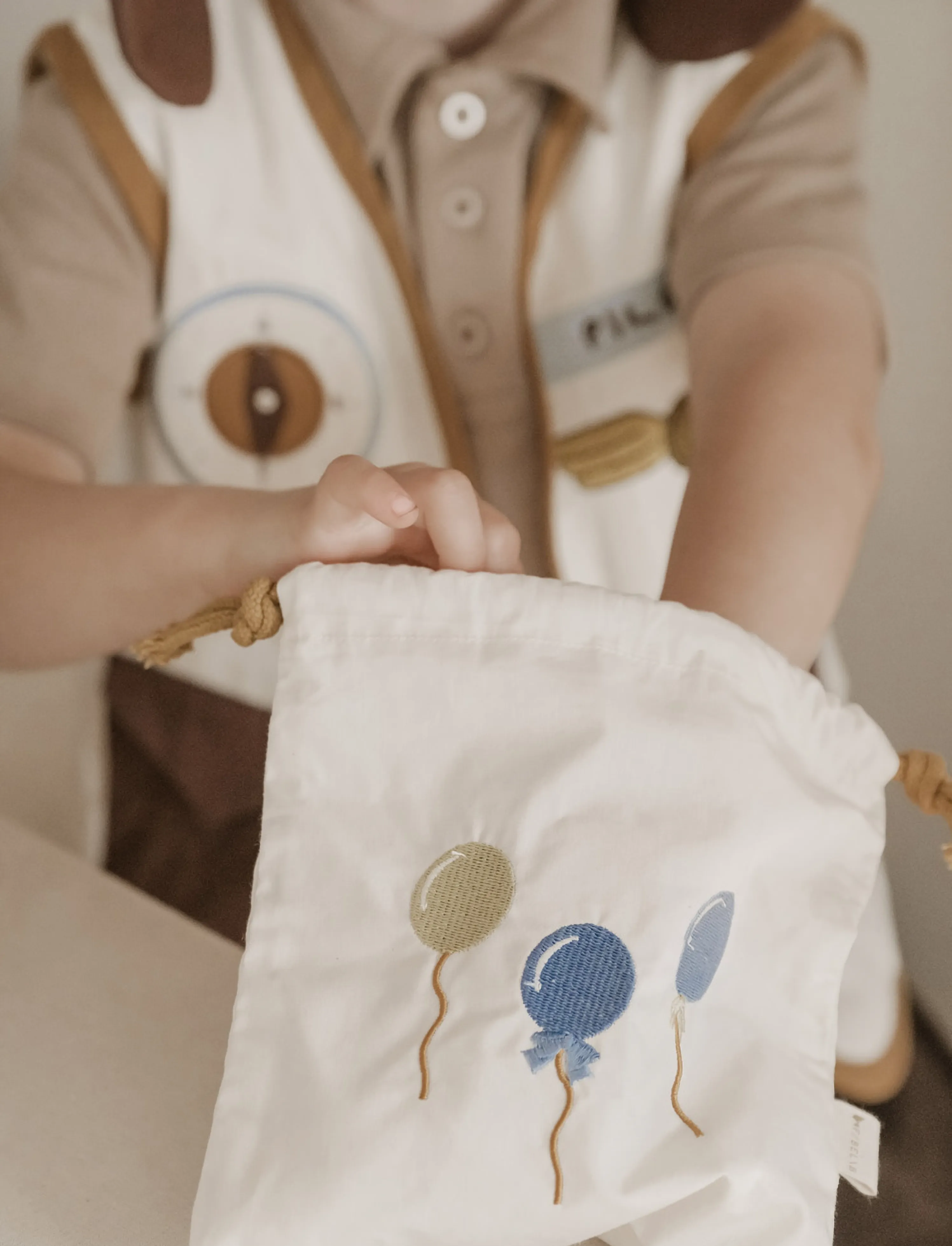 Fabelab - Gift Bags 5-pack - Blue Mix - kandekotid ja väikesed kotid - slate - 3