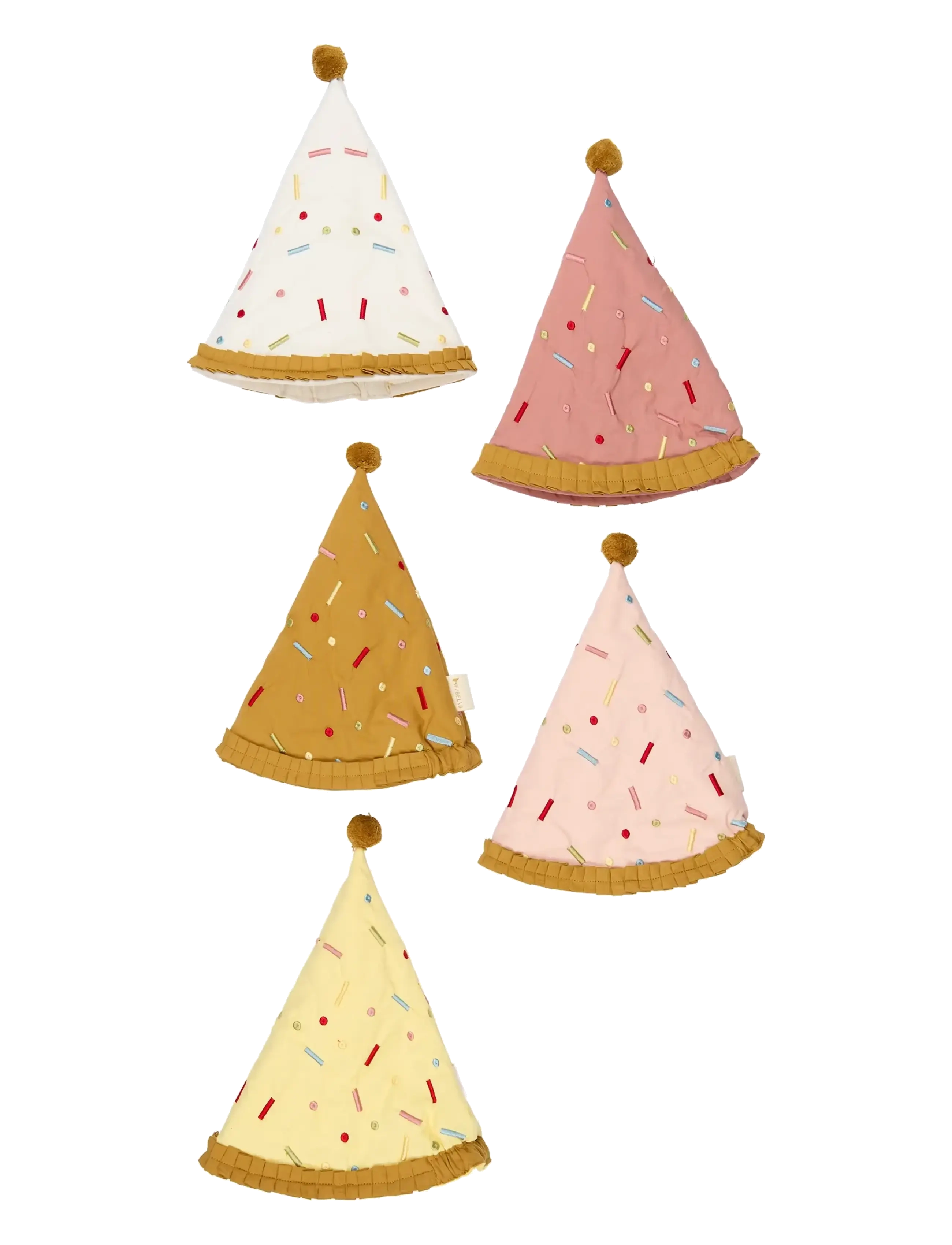 Fabelab Celebration Hats 5-pack - Rose Mix - Leksaker - PEACH WHIP / pink/rose