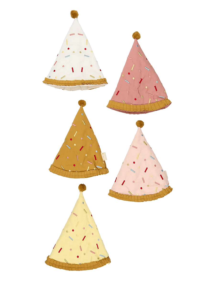 Fabelab - Celebration Hats 5-pack - Rose Mix - barnkalas - peach whip - 1
