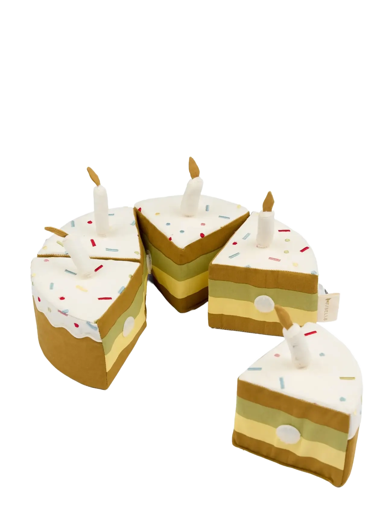 Fabelab - Celebration Cake Toy - Green Mix - legemad & legekager - seedpearl - 1