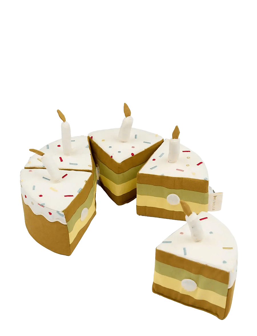 Fabelab - Celebration Cake Toy - Green Mix - legemad & legekager - seedpearl - 1