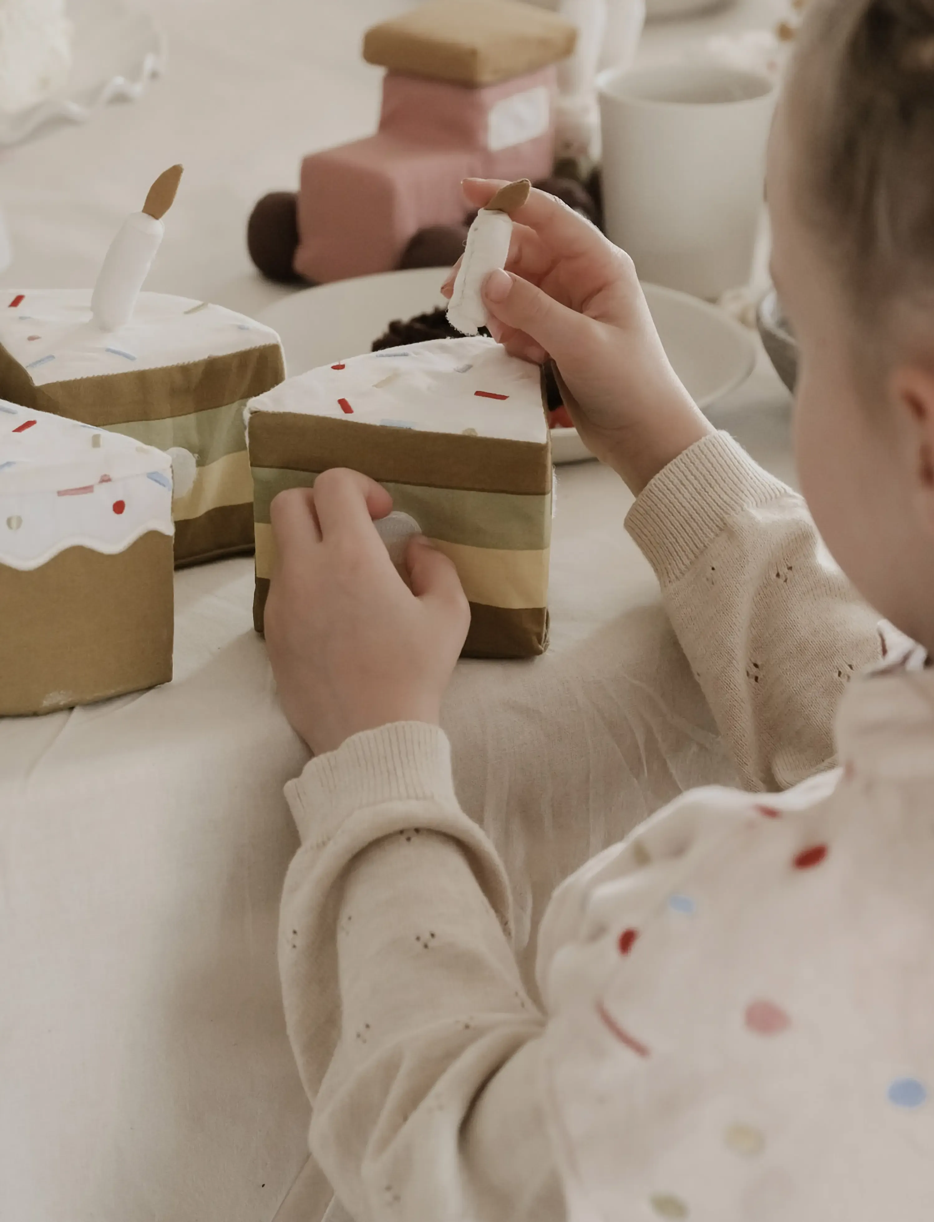 Fabelab - Celebration Cake Toy - Green Mix - spielzeuglebensmittel & -torten - seedpearl - 5