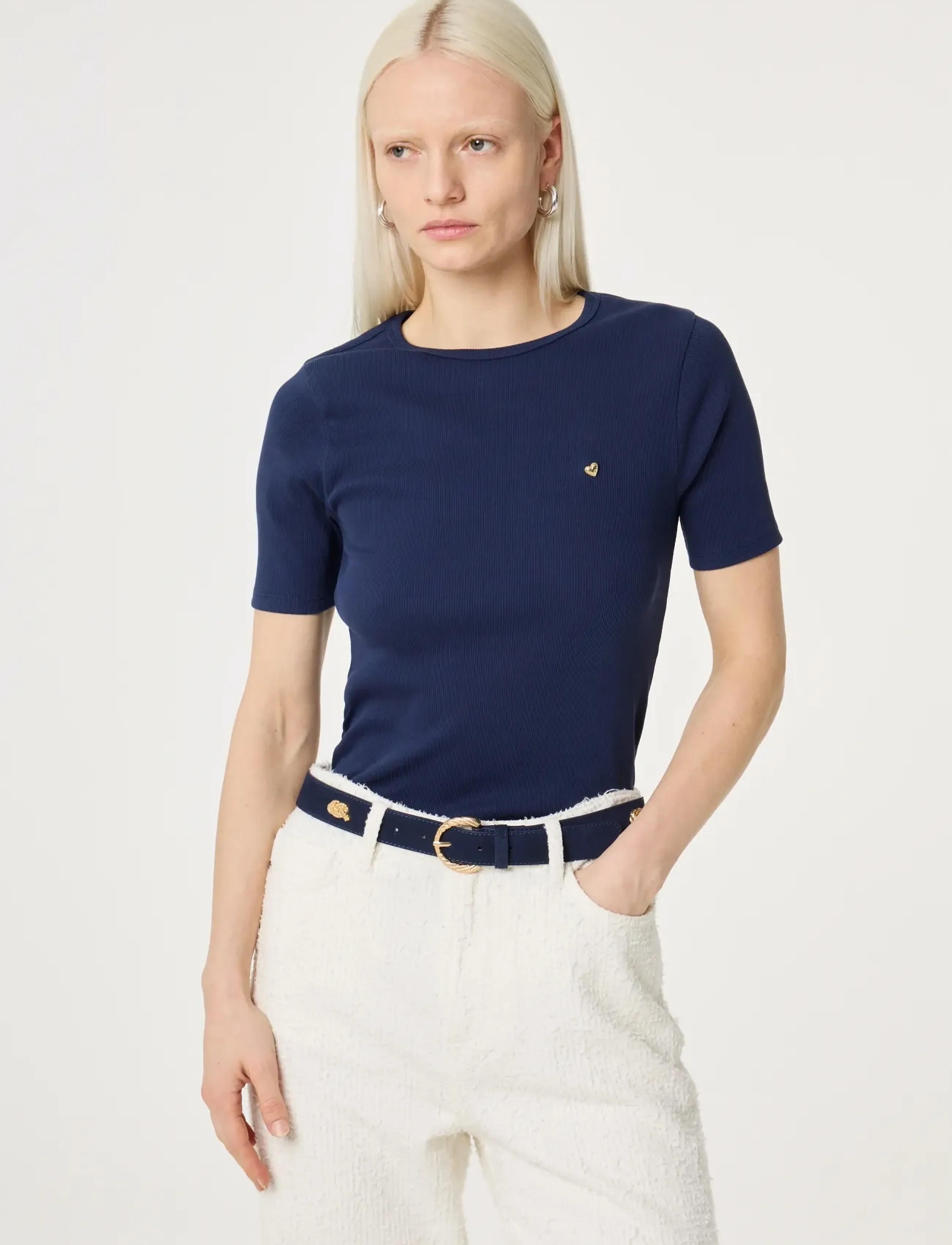 Fabienne Chapot - Studded Marina Belt - ledergürtel - maritime blue - 1
