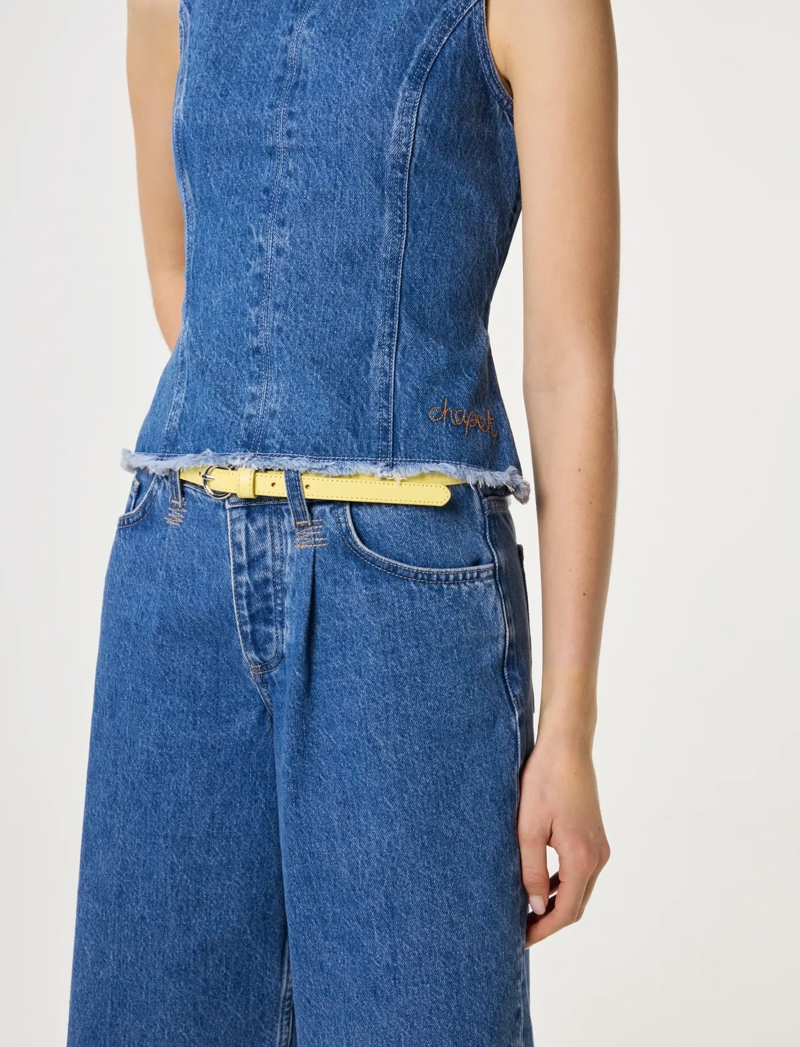 Fabienne Chapot - Bold Love Small Belt - läderskärp - lemon meringue - 1