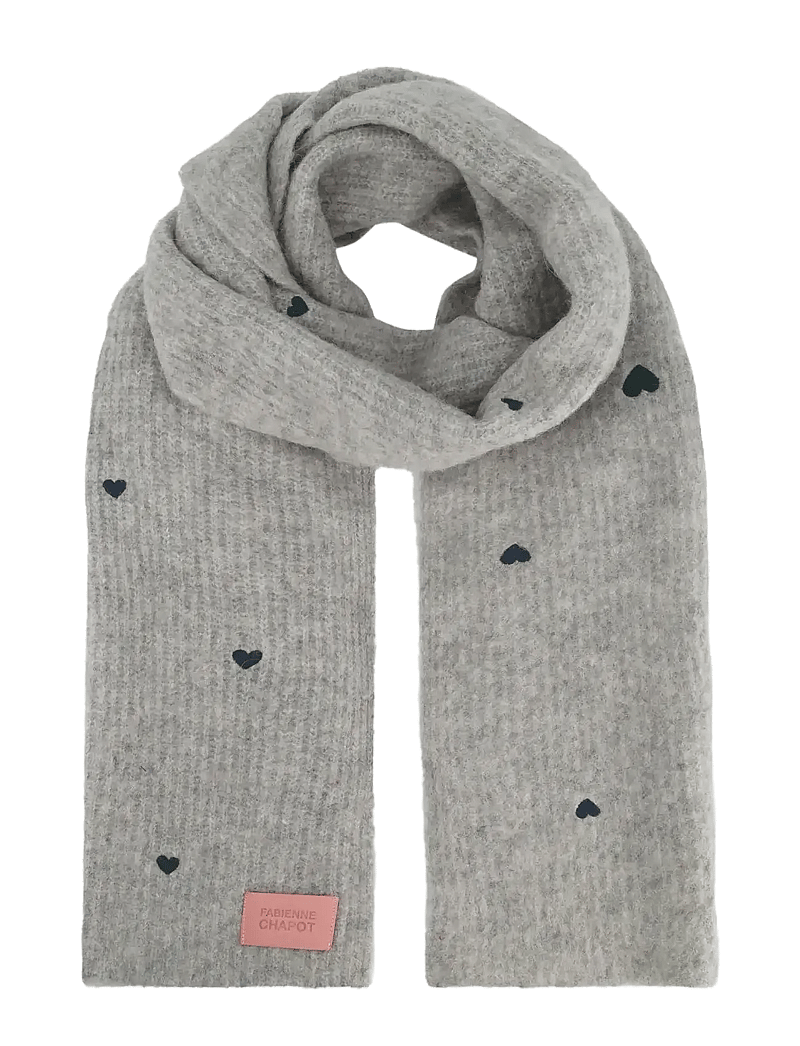 Fabienne Chapot - Lidia Scarf - winter scarves - grey melange - 0
