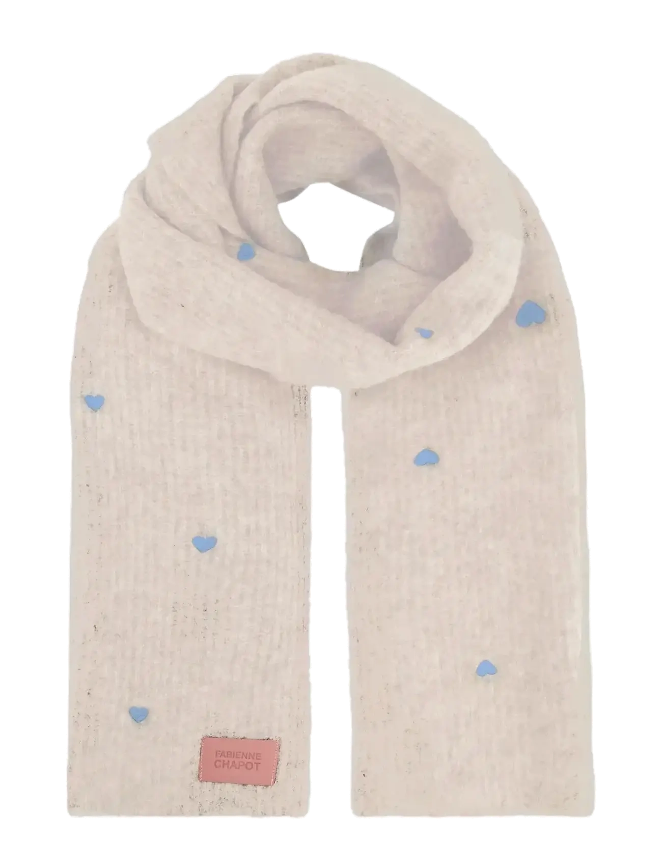 Fabienne Chapot Lidia Scarf - Aksessuaarid - OATMEAL MELANGE / white