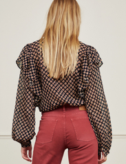 Fabienne Chapot - Bibi Long Sleeve Blouse - blouses met lange mouwen - black/crazy clay - 4