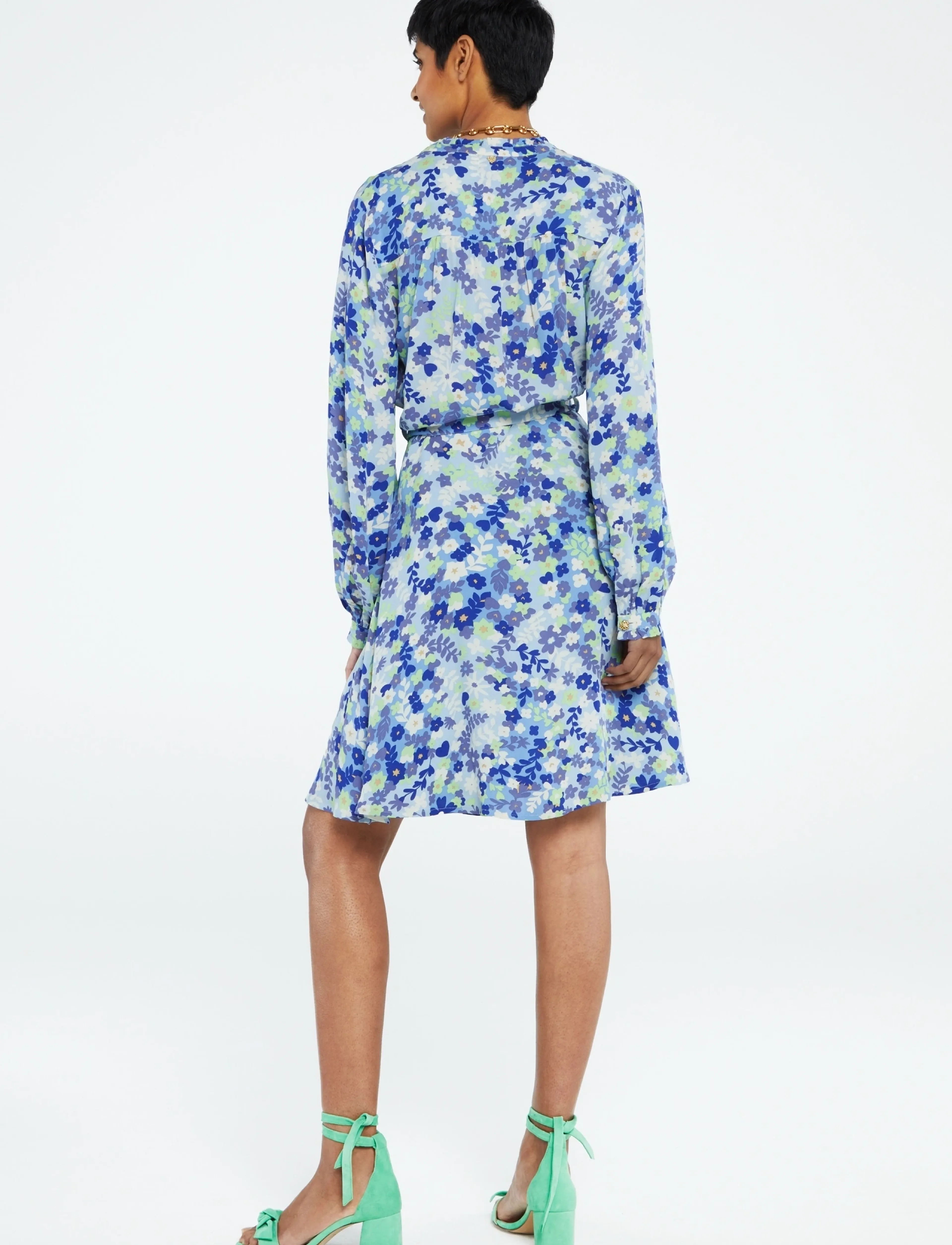 Fabienne Chapot - Dorien Frill Dress - hemdkleider - riad blue/acapulco g - 3