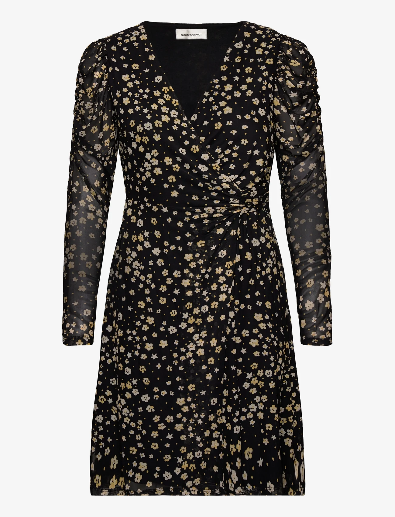 Fabienne Chapot - Flake Dress - festtøj til outletpriser - black/dijon yellow - 0
