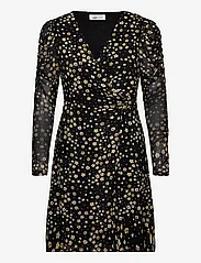 Fabienne Chapot - Flake Dress - feestelijke kleding voor outlet-prijzen - black/dijon yellow - 0