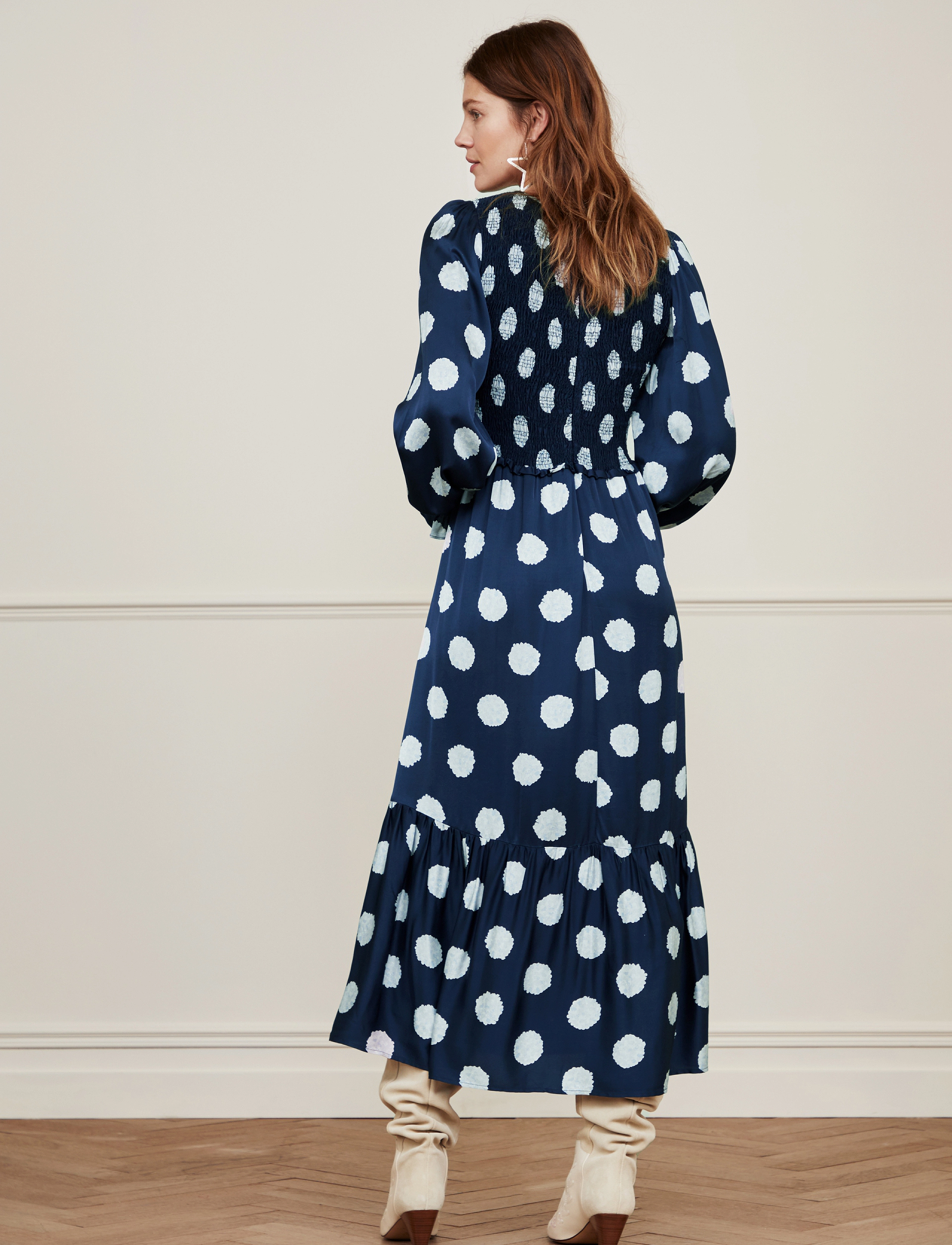 Fabienne Chapot - Flake Dress - slå-om-kjoler - vainly navy/glacier - 3