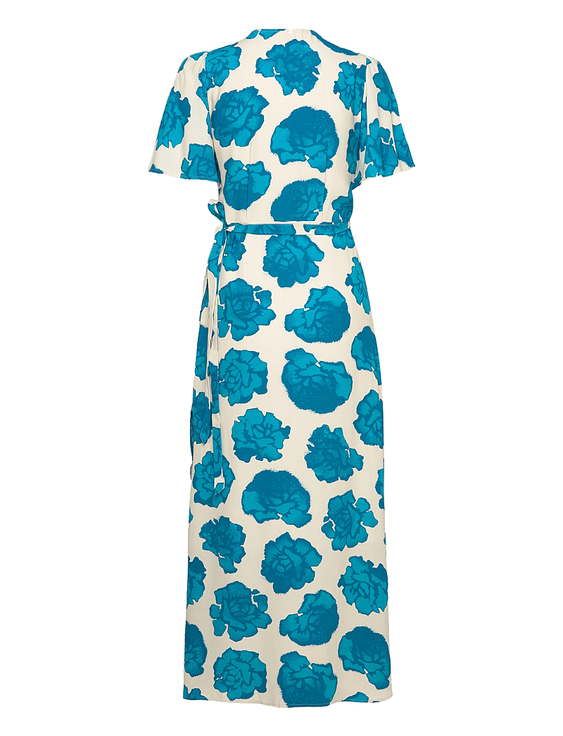 Fabienne Chapot - Archana Butterfly - slå-om-kjoler - azure blue/cream whi - 1