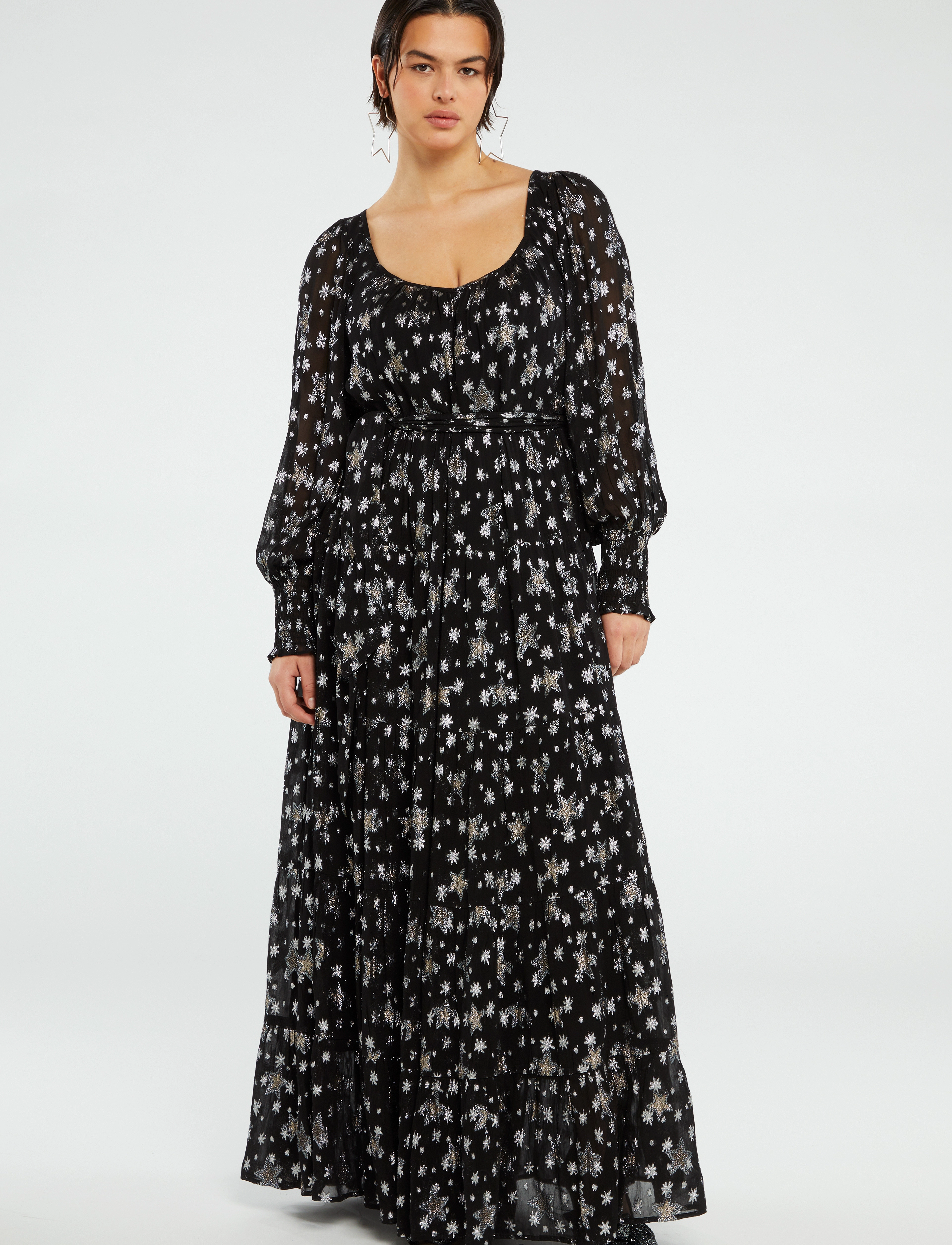 Fabienne Chapot Folie Dress - Maxi kjoler - BLACK/SILVER / black