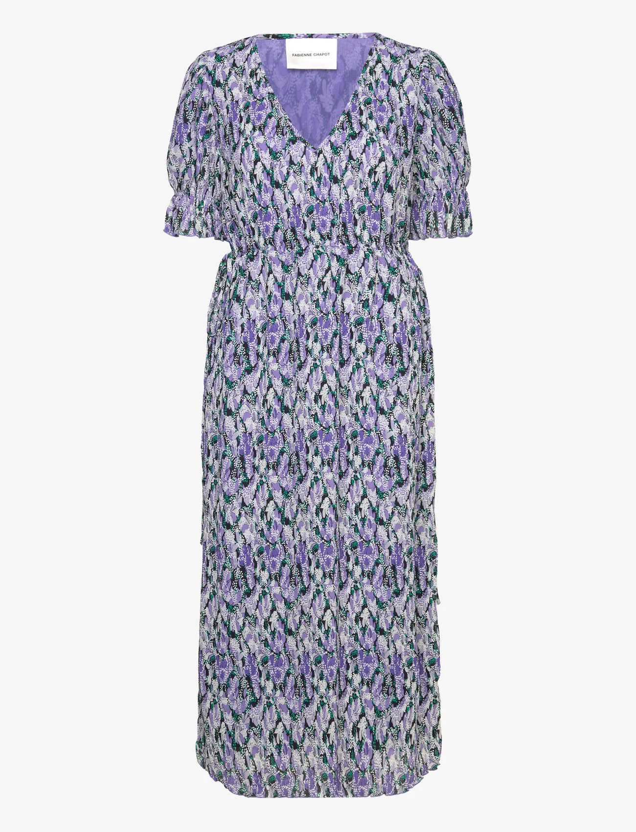 Fabienne Chapot - Noa Dress - shirt dresses - poppy purple/cream w - 0