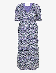 Fabienne Chapot - Noa Dress - skjortklänningar - poppy purple/cream w - 0