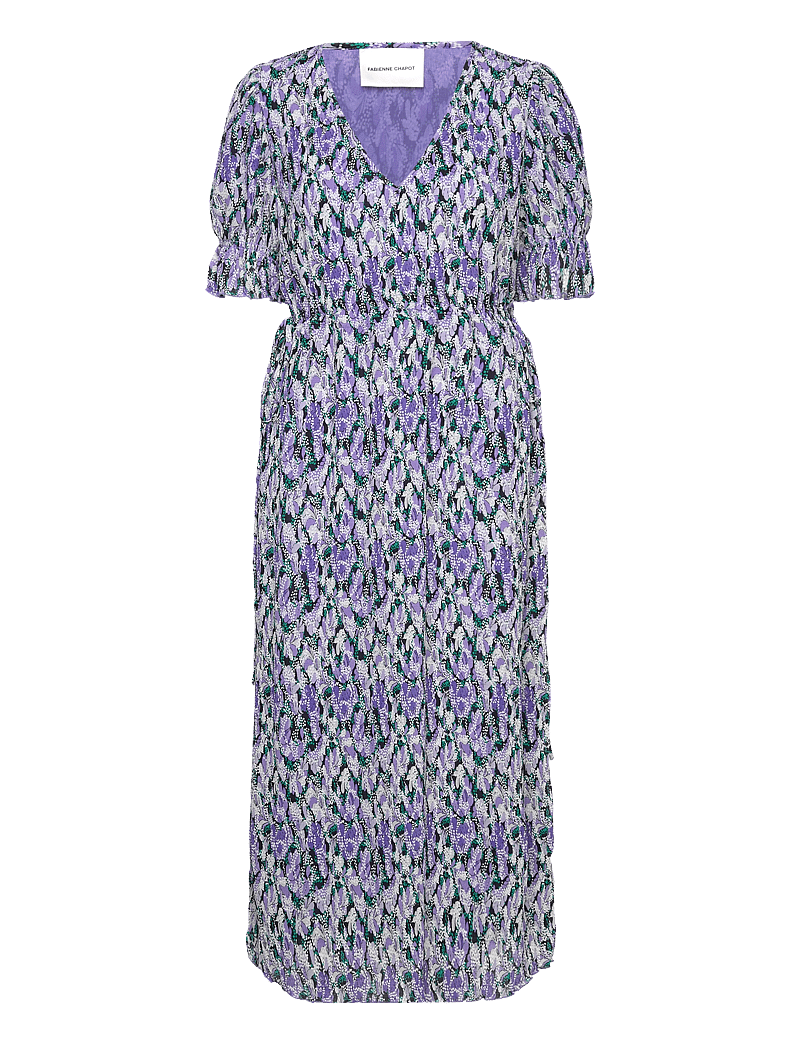 Fabienne Chapot - Pauline Dress - summer dresses - poppy purple/cream w - 1