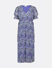 Fabienne Chapot - Noa Dress - shirt dresses - poppy purple/cream w - 3
