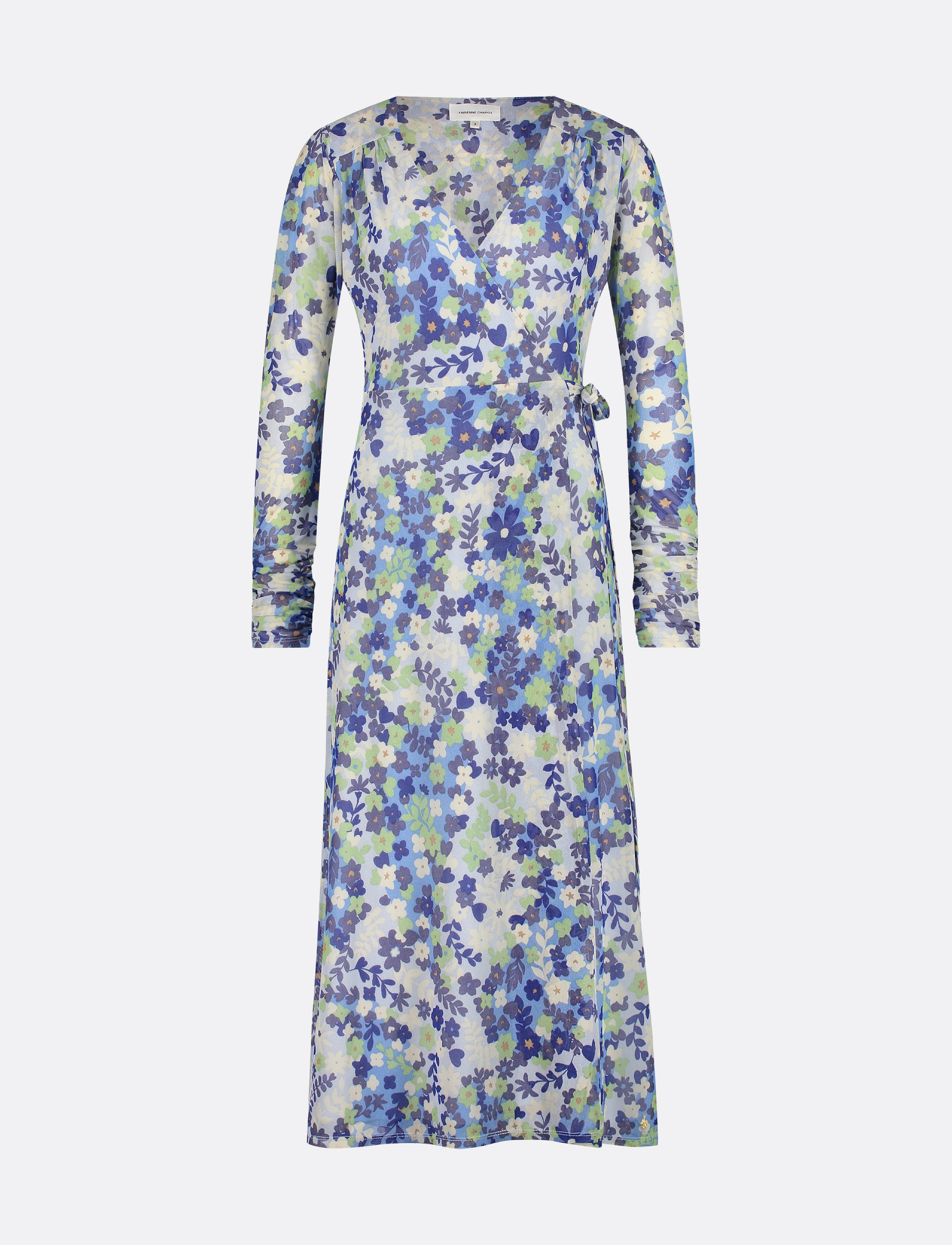 Natalie dress - RIAD BLUE/HOLY GUACA
