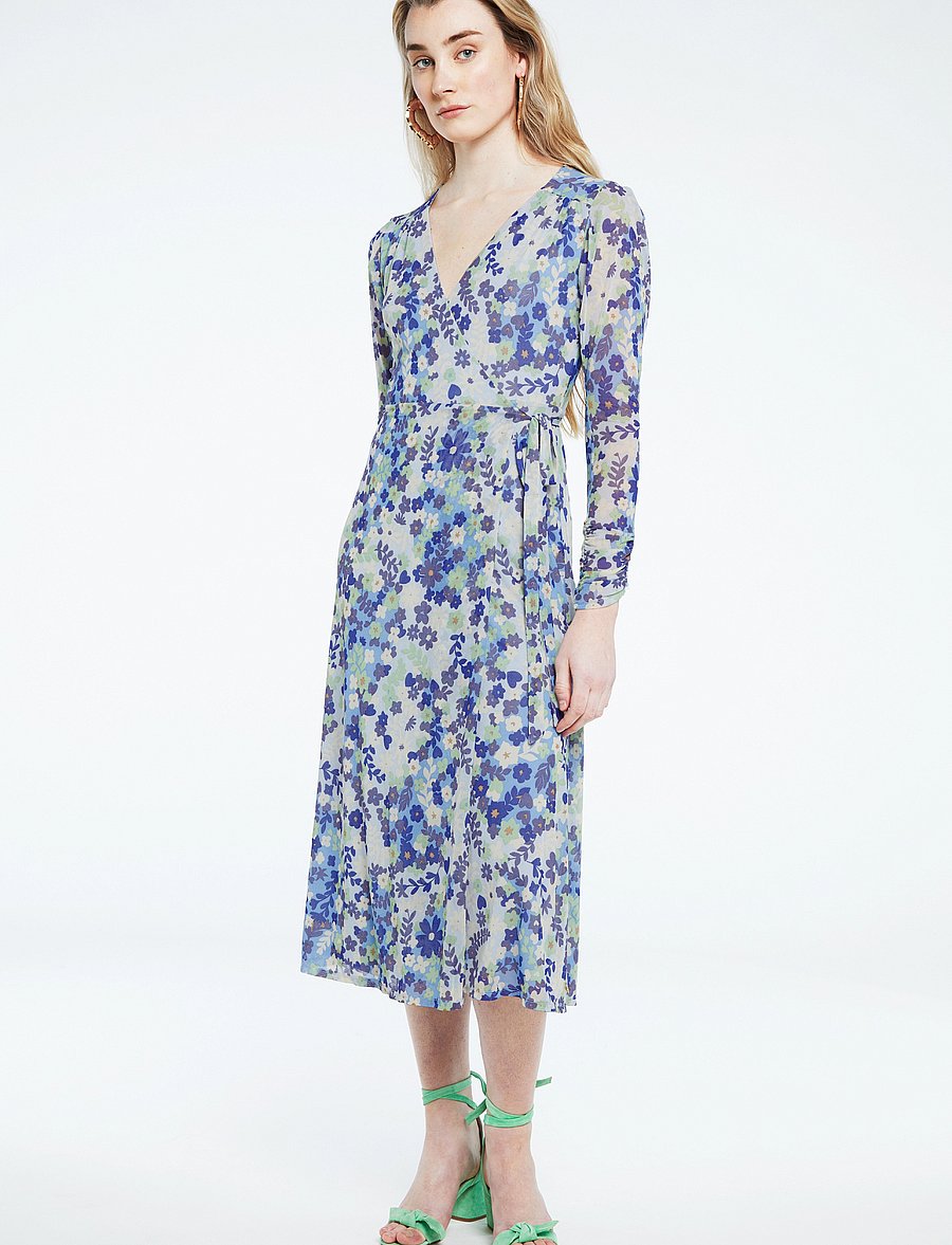 Fabienne Chapot - Natalie dress - riad blue/holy guaca - 0