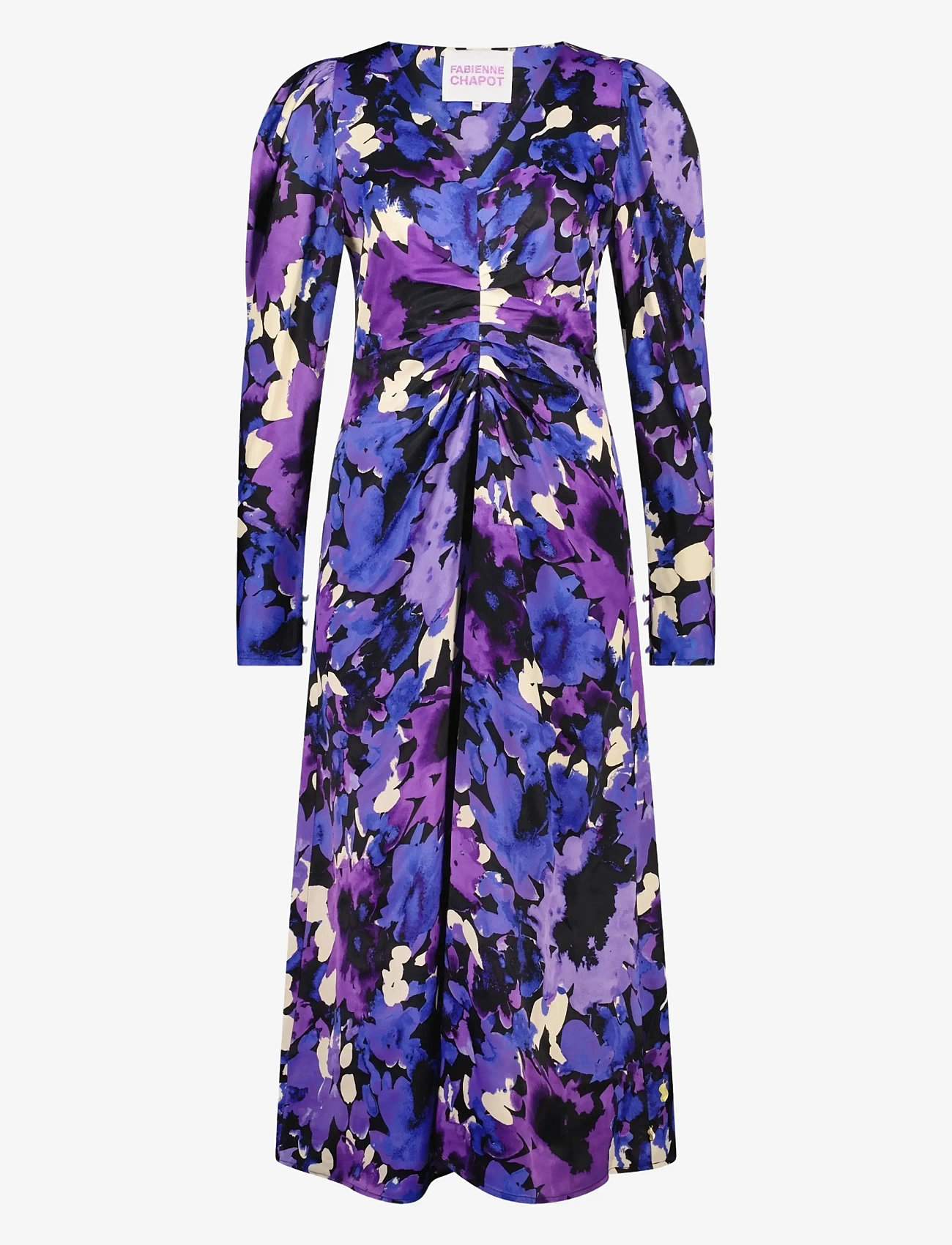 sachin and babi light blue dress Winter Chrysanthemum Tie Neck Dress