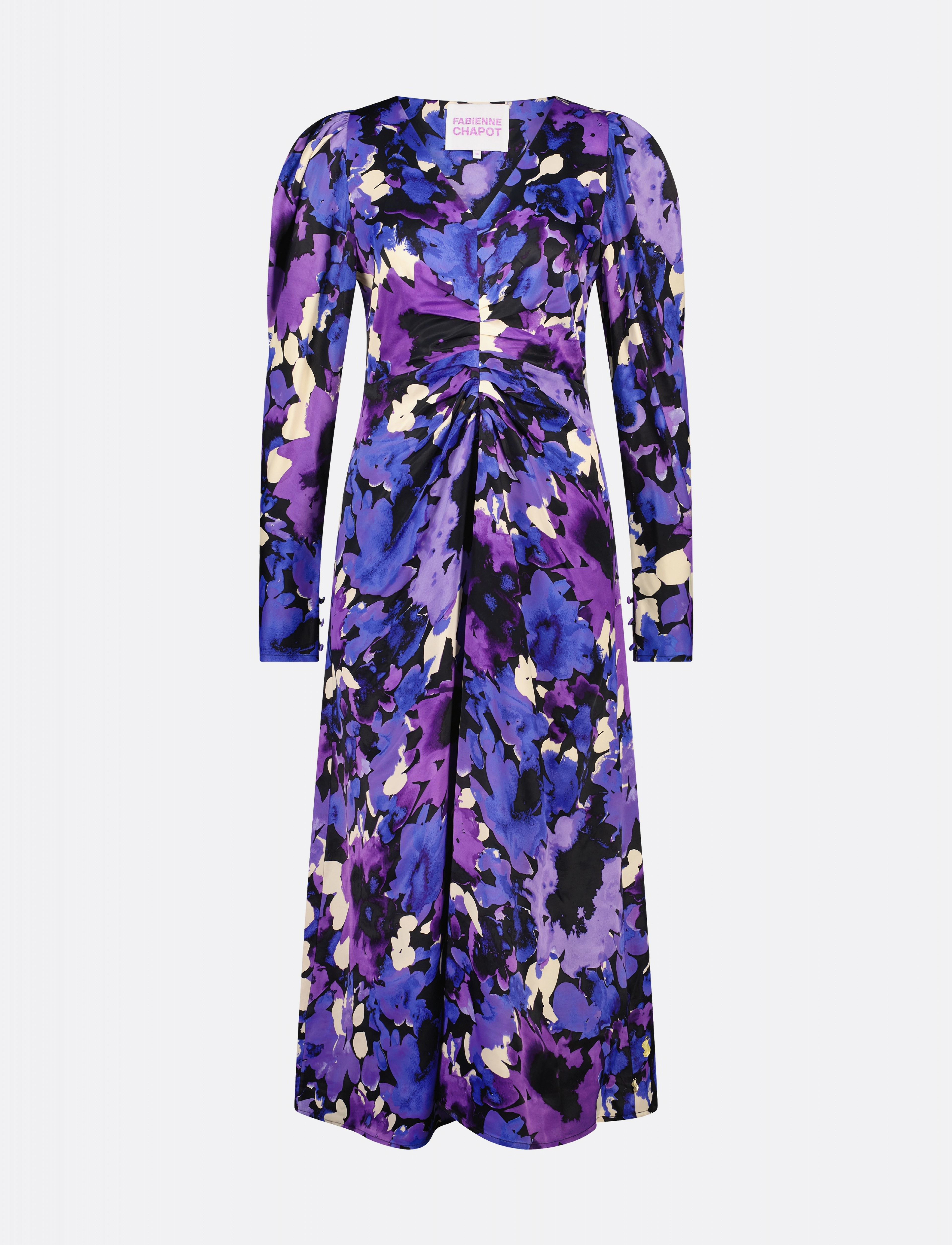 Fabienne Chapot - Vera LS Dress - festkjoler - black/bluemsbury - 4