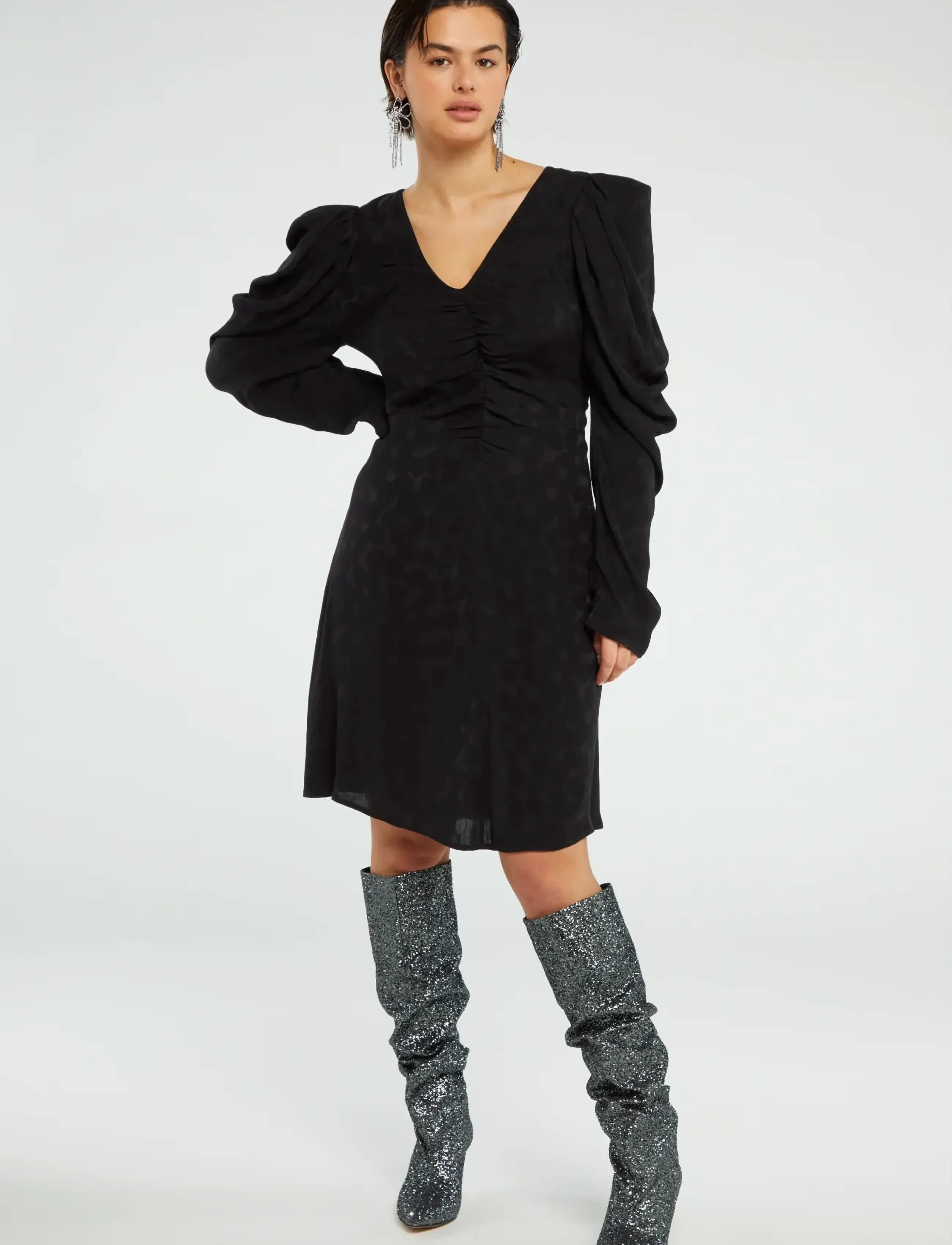 Fabienne Chapot - Vera Short Dress - festtøj til outletpriser - black - 3