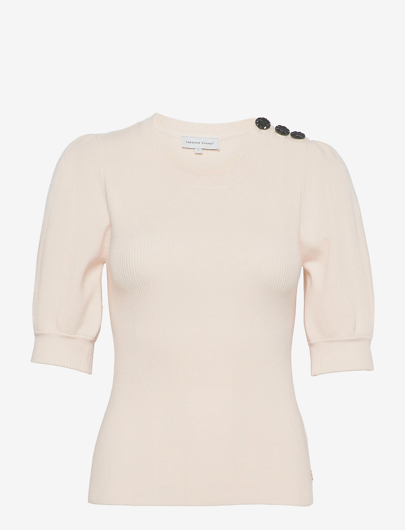 Fabienne Chapot - Lillian Short SleevePullover - cream white - 0