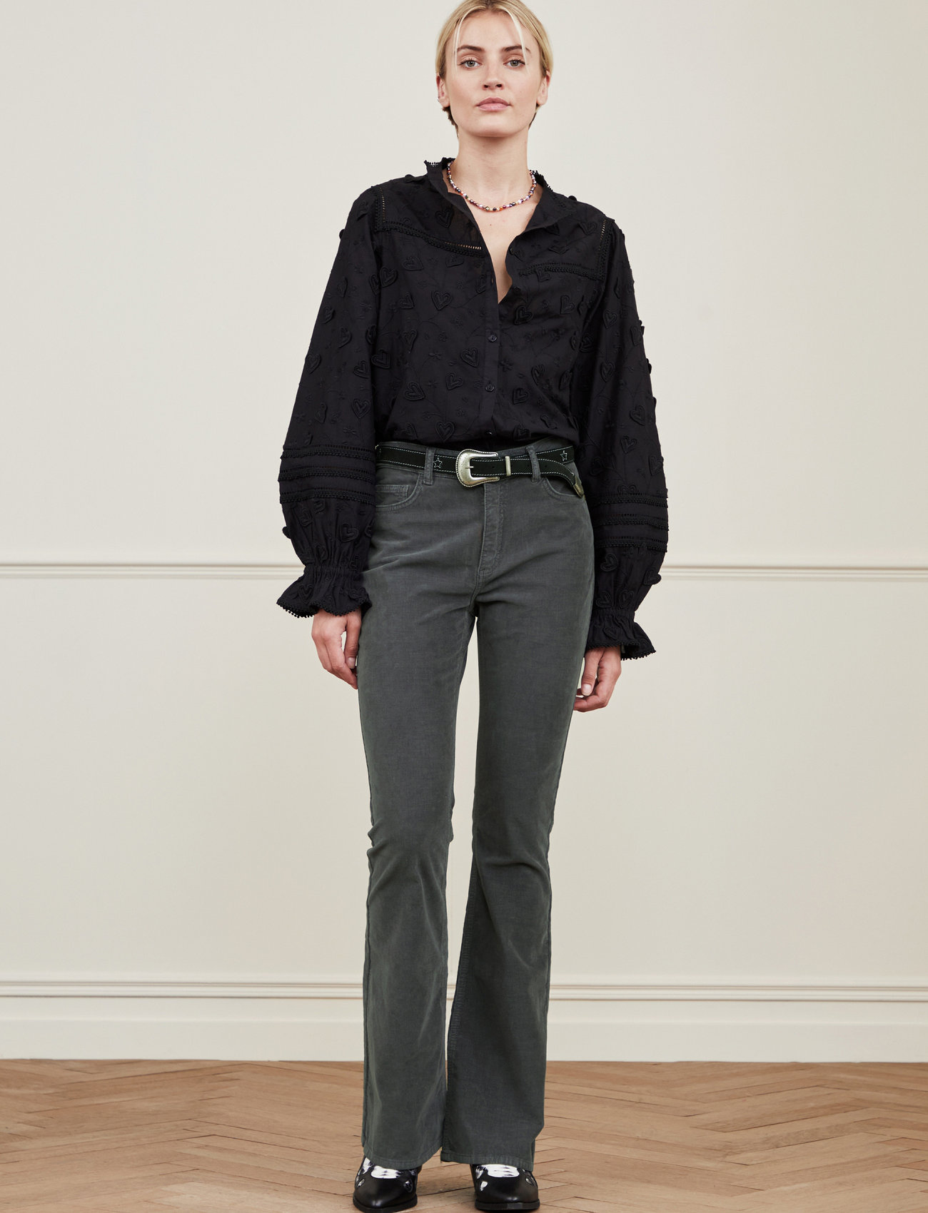 Fabienne Chapot - Belle Blouse - long-sleeved blouses - black - 3