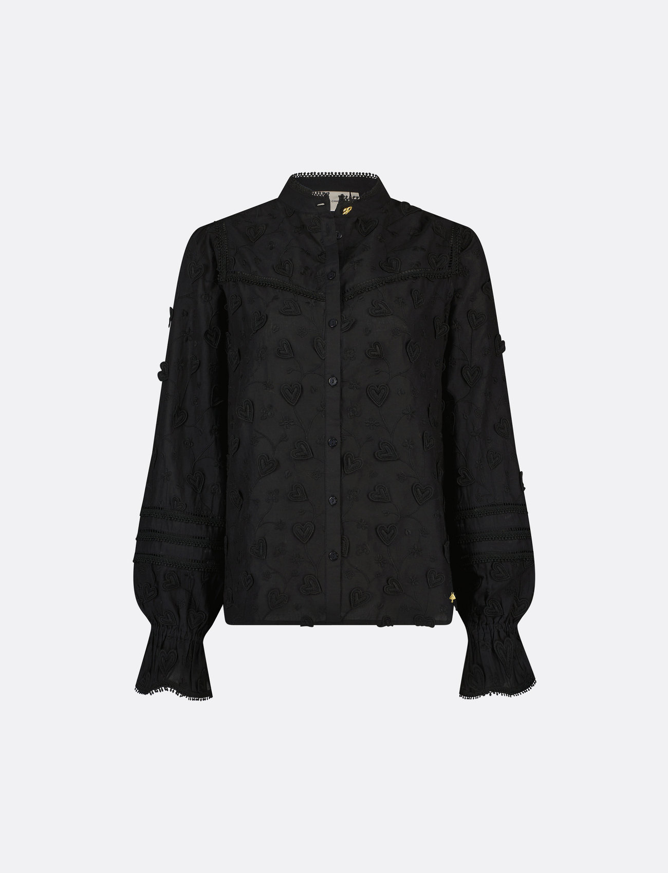 Fabienne Chapot - Belle Blouse - long-sleeved blouses - black - 4