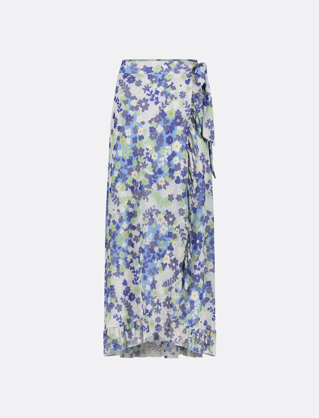 Fabienne Chapot - Bobo Frill Skirt - festkläder till outletpriser - riad blue/holy guaca - 0