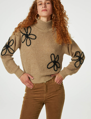 Fabienne Chapot - Jin Pullover - megztiniai su aukšta apykakle - toffee melange - 4