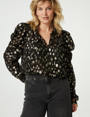Fabienne Chapot - Didi Top - blouses met lange mouwen - black/gold - 2